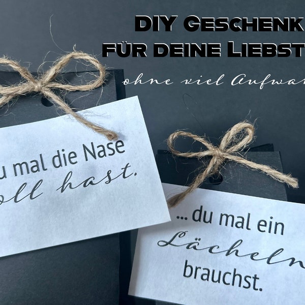 Öffne mich wenn Geschenk Vorlage zum Drucken und Verschenken, Last Minute Geschenk, Digitaler Download, Originelles einzigartiges Geschenk