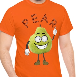 FROOT FRENDZ Pear T-Shirt: Adult Unisex S - 5XL