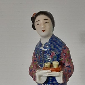 Antique Qing Dynasty Hand Painted Woman Figurine