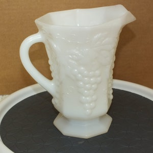 Vintage Anchor Hocking Milk Glass Pitcher