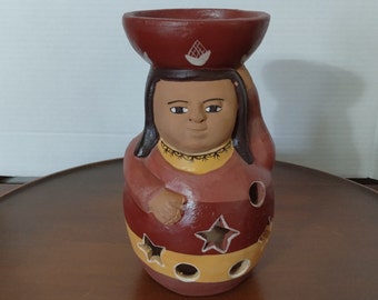 Peruvian Clay Luminaria