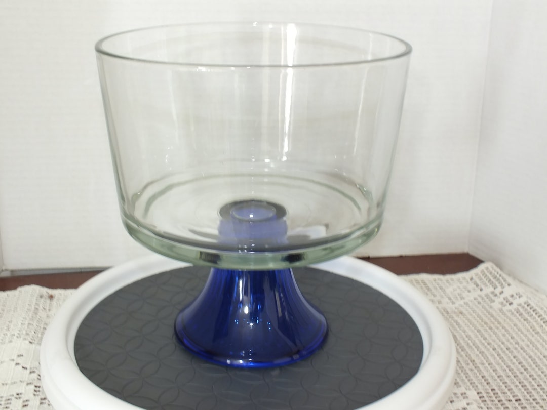 Vintage Anchor Hocking Monaco Trifle Bowl Etsy