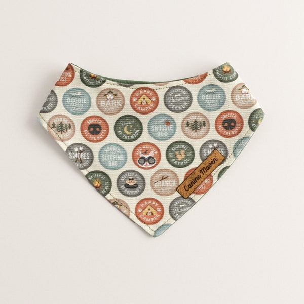 Outdoor Adventure Snap On Dog Bandana