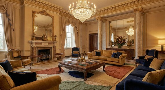 Hand Tufted Wool Rug, Modern Abstract Design, Plush Multicolor Carpet