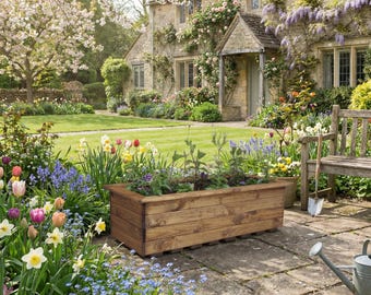 Charles Taylor Country Extra Large Wooden Planting Bed L475xW1090xH330mm