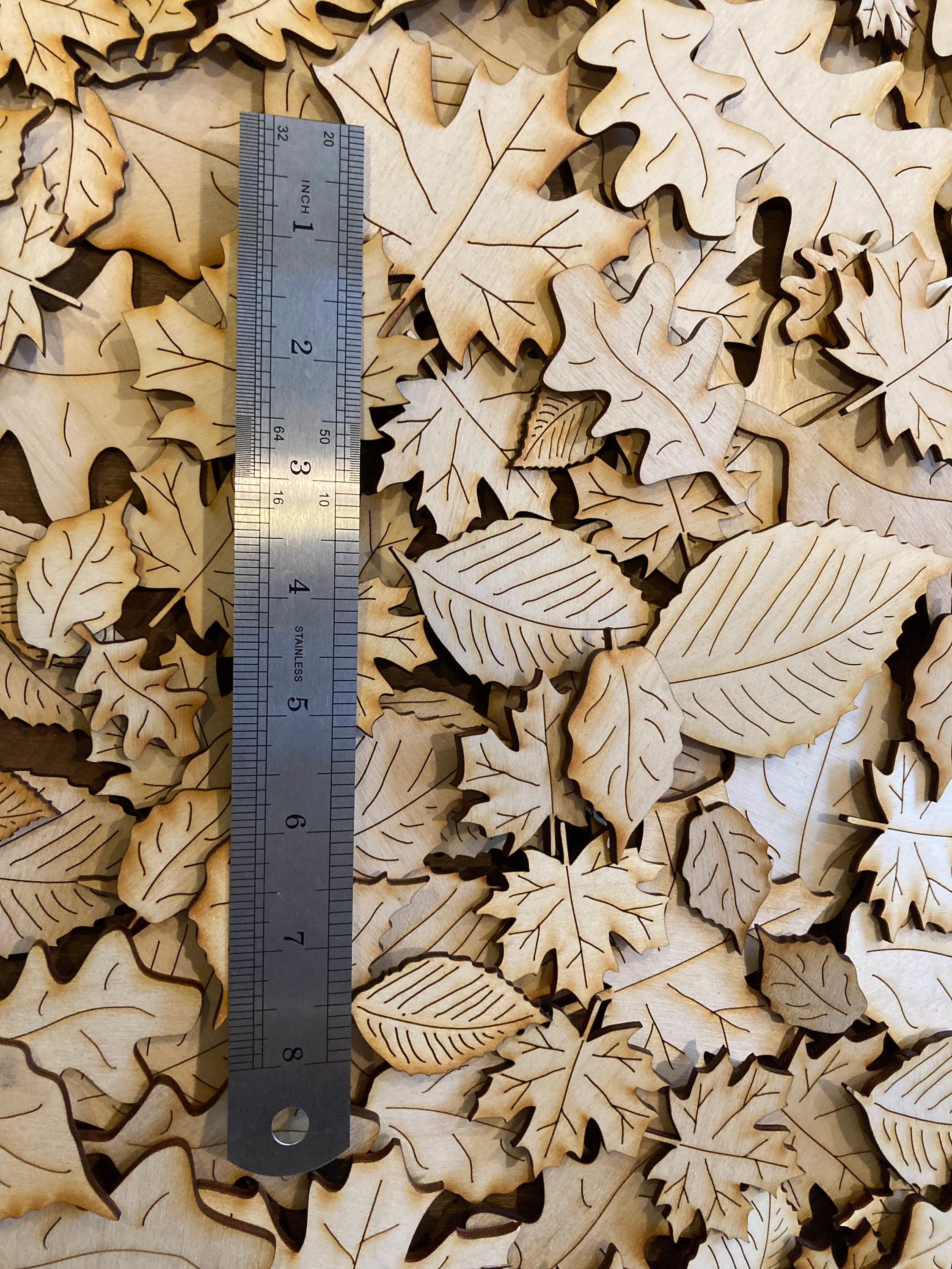 Bulk Laser Cut Leaves, Laser Cut Maple Leaves, Laser Cut Oak Leaves