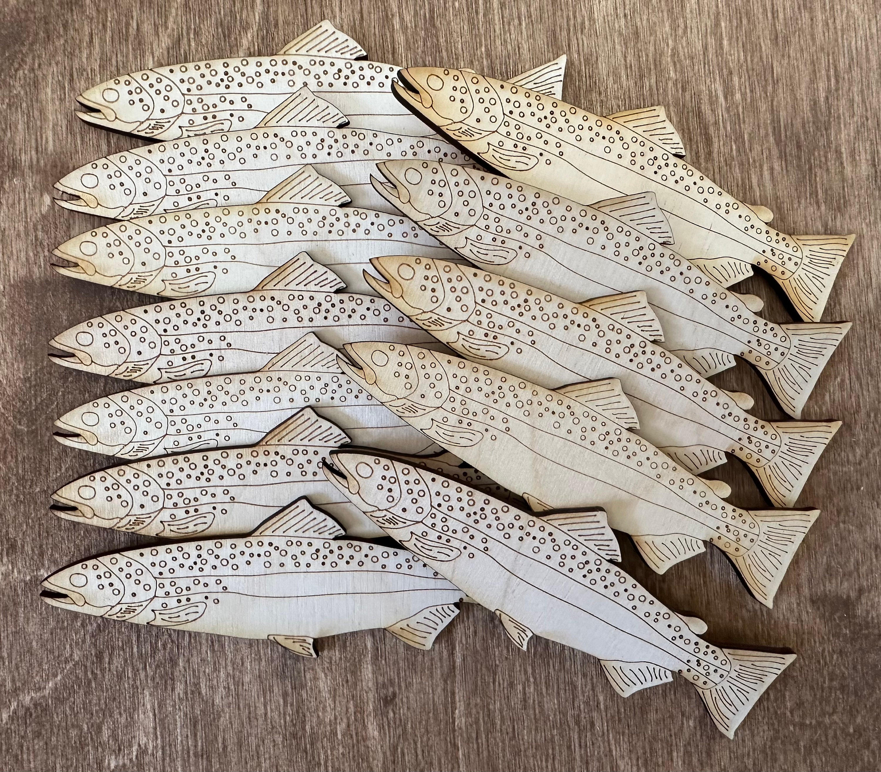 Unfinished Wooden Fish Cutout, 12, Pack of 1 Wooden Shapes for Crafts, Use for Summer, Beach & Nautical Decor and Crafting, by Woodpeckers