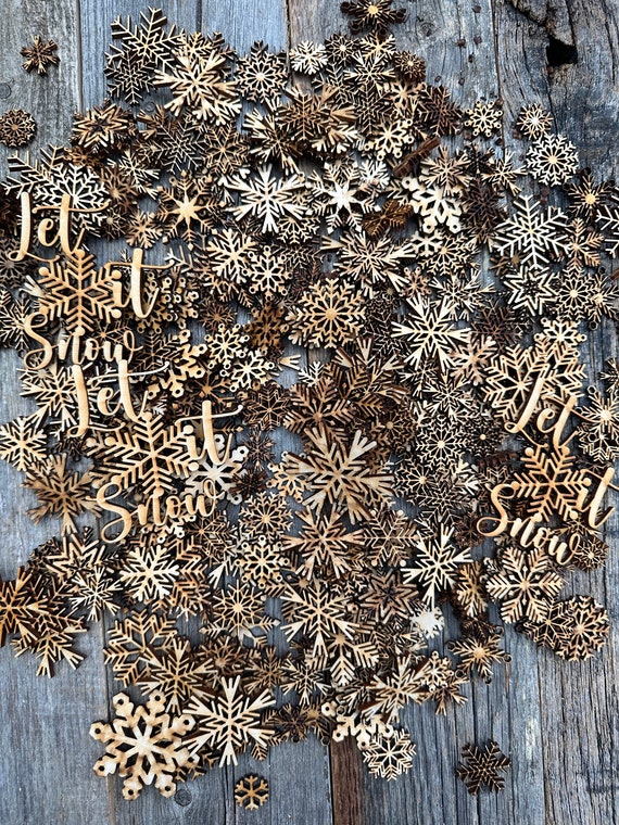 Buy Bulk Laser Cut Tiny Snowflakes for Crafts, Bulk Laser Cut