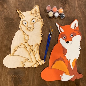 Renard, puzzle de renard, téléchargement numérique, SVG, EPS, PDF, fichiers découpés Glowforge, fichiers découpés au laser