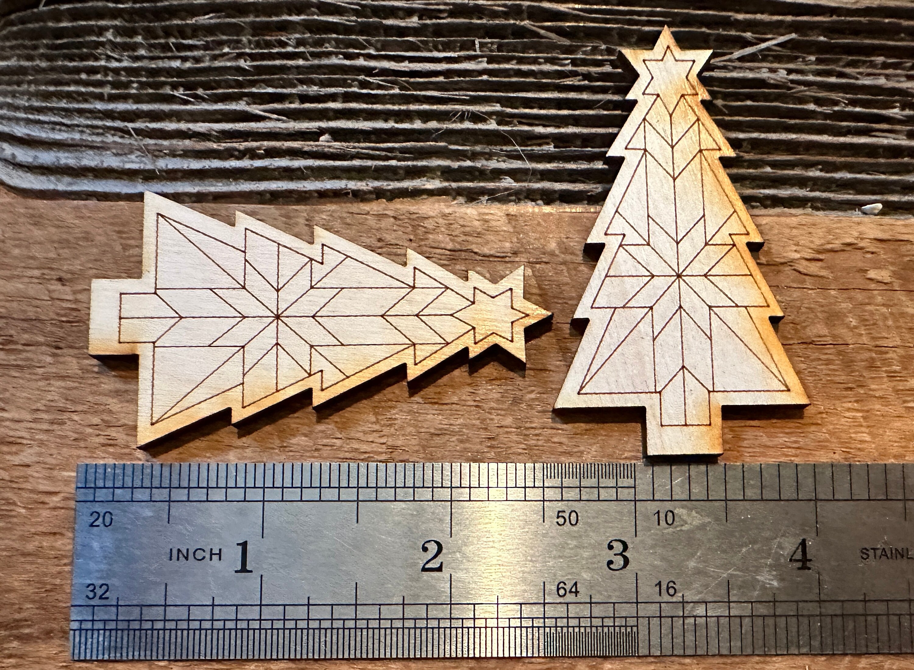 Laser Cut Christmas Trees for Crafts and Ornaments, Christmas Tree Barn