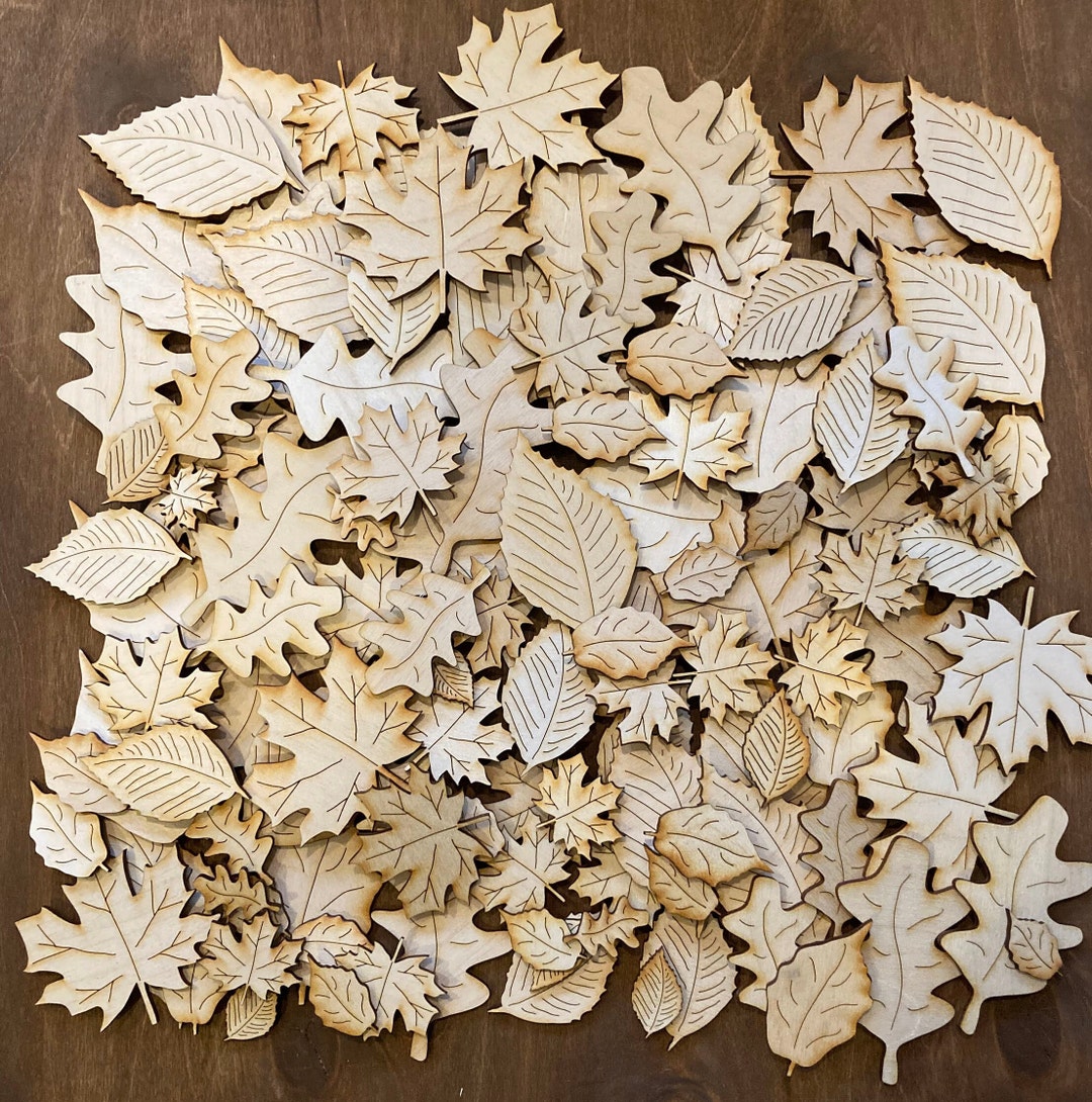 Bulk Laser Cut Leaves, Laser Cut Maple Leaves, Laser Cut Oak Leaves