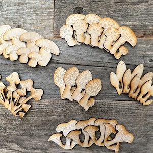 Champignons découpés au laser pour le bricolage, ébauches de champignons pour le bricolage, champignons découpés au laser pour la décoration aimantée, jolis champignons découpés pour créer