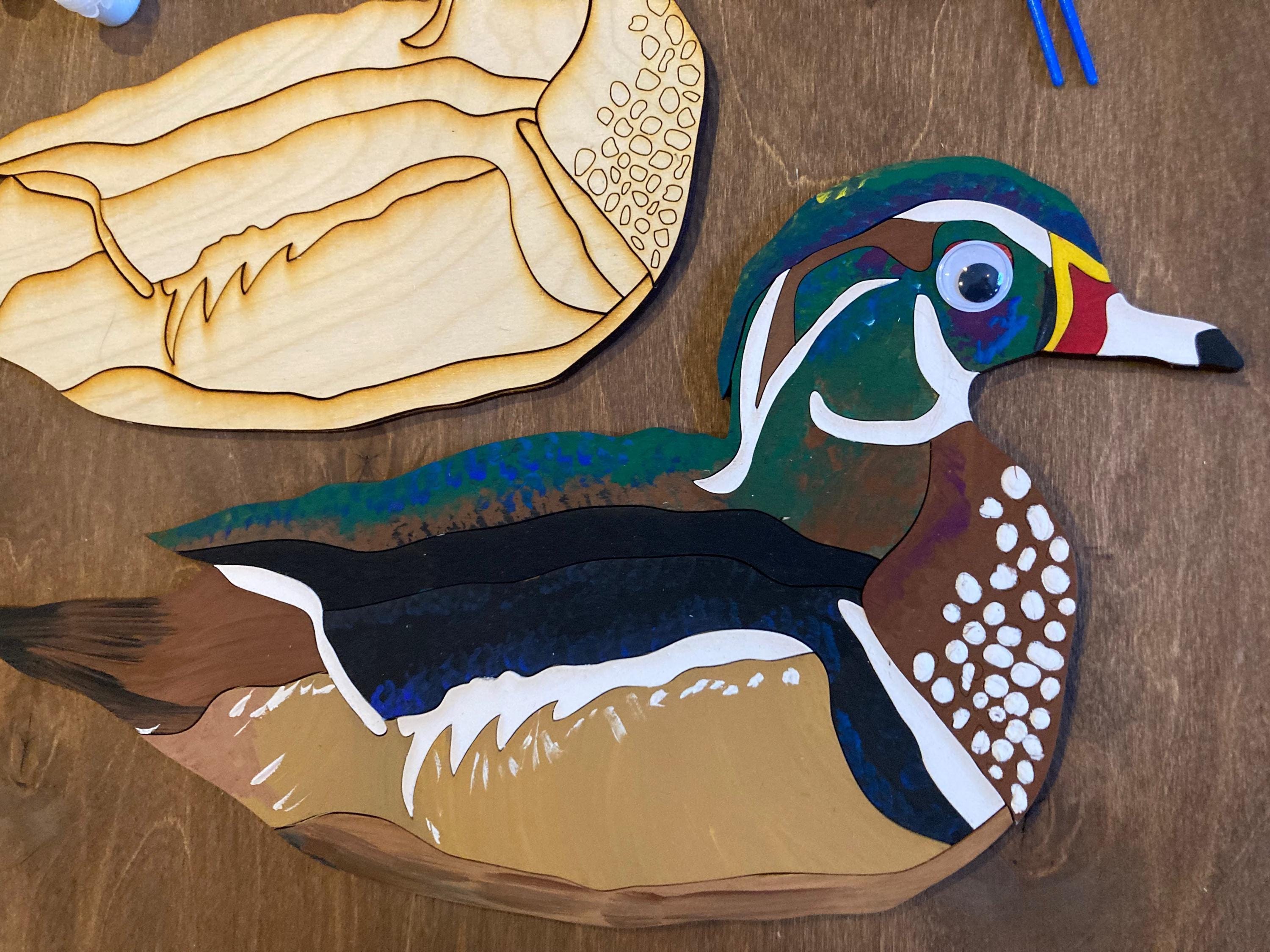 Wood Duck Svg, Laser Cut Digital Download, SVG, EPS, PDF, Glowforge Cut ...