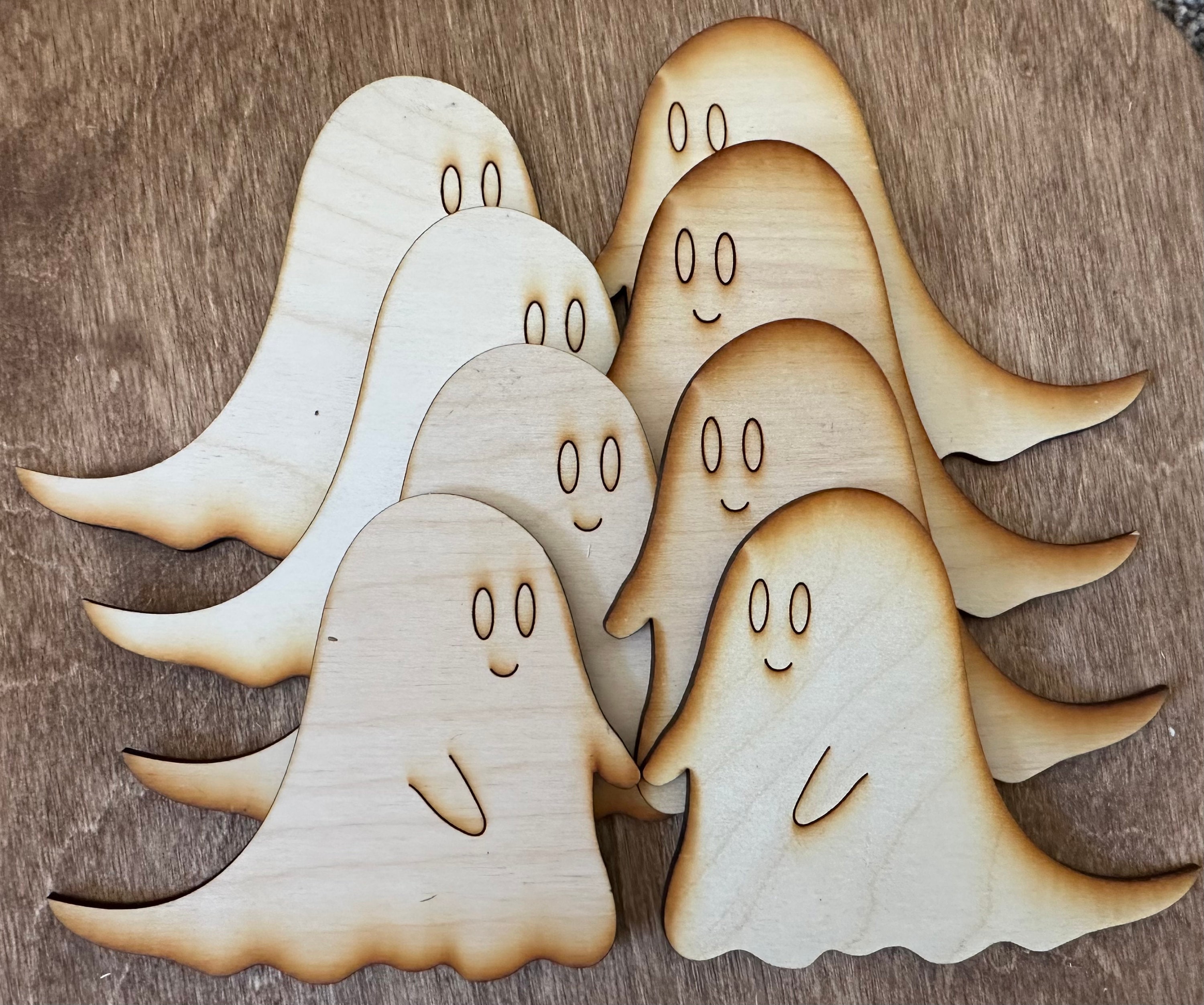 Ghost Chapes Laser Cut Decorative Ghosts for Crafts, Ghosts Blanks for Crafting DIY ...