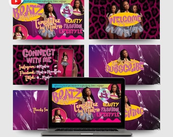Animated Intro & Outro, | Trendy | Editable Canva Template, Templatez by Msstrss