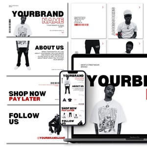Shopify Streetwear Website Banners | Shopify Template | Shopify ...
