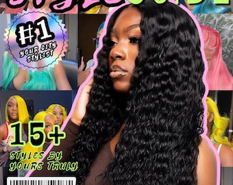 90s Beauty Magazine Template: Hair, Lashes, Nails, MUA (Canva Editable)