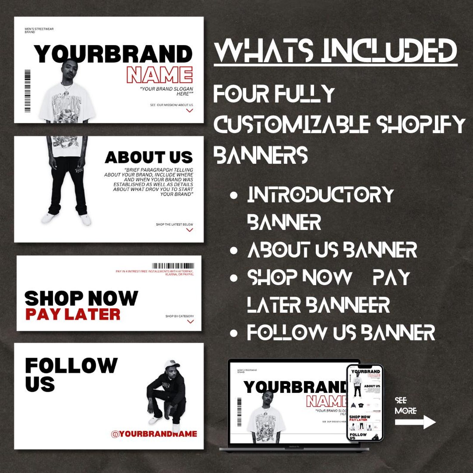 Shopify Streetwear Website Banners | Shopify Template | Shopify ...