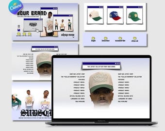 Shopify Streetwear Website Banners: Clothing Brand Template