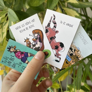 Set of 4 inspiring cows stickers image 1