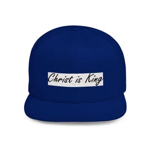 Christus ist König Flat Bill Snapback Hat
