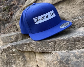 Jesus Christ Retro Style King Flat Bill Yupoong Baseball Cap Hat Trucker Mesh JC s-l1200.jpg main image 3