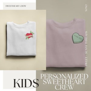 Kids Personalized Sweetheart Crew
