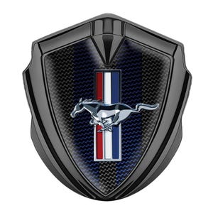 Mustang Metal Shield Emblem,3D Domed Epoxy Resin Logo,High Quality Handmade Fender Decal,Metal Decal for Car Fender,Door, Glass