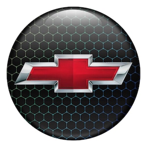 Ensemble de 4 enjoliveurs centraux de qualité supérieure Chevrolet, emblème autocollant logo imprimé 3D pour enjoliveurs, autocollant en silicone bombé pour téléphone, ordinateur portable, tuning automobile