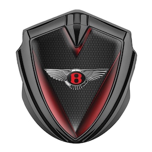 Bentley Metal Shield Emblem,3D Design Epoxy Resin Logo,High Quality Handmade Fender Decal,Metal Decal for Car Fender,Door, Glass