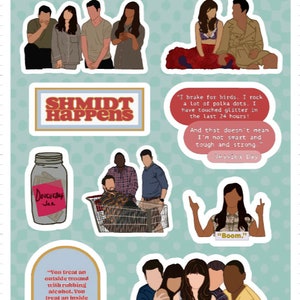 New Girl Sticker Sheet
