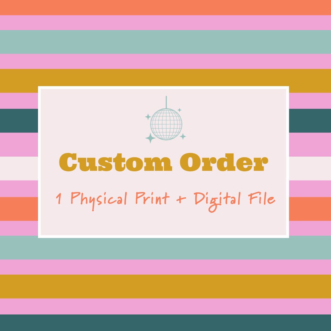 Custom Sticker Order physical & Digital Etsy