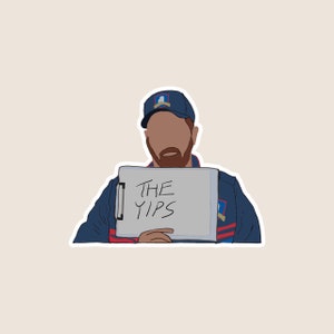 Coach baard "The Yips" sticker