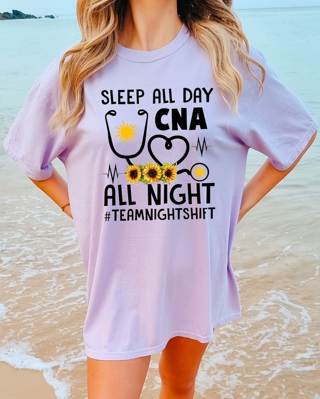 Sleep All Day CNA All Night Team Night Shift Shirt Certified Etsy