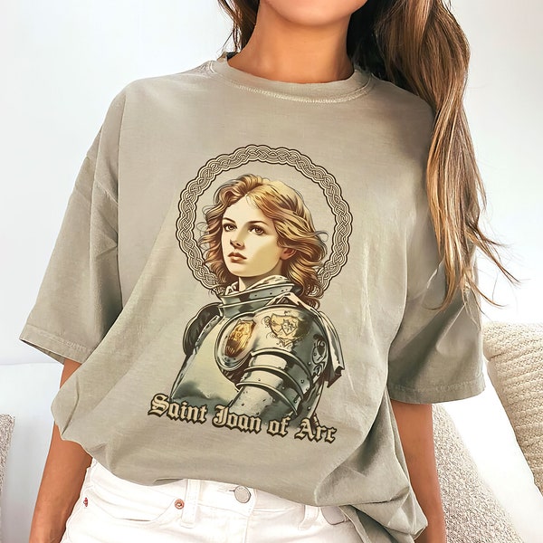 Saint Joan of Arc Shirts, Catholic Saint Shirt, Christian Apparel Shirt, Traditional Catholic T-Shirt, Catholic Mom's Gift