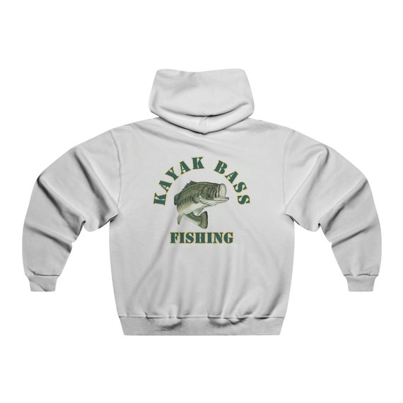 Kayak Bass Fishing Hoodie Sweatshirt, Kayak Fishing Gift, Kayaker