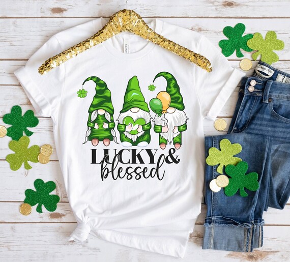 Cute Three Gnomes Shamrock Saint Paddy Gift T-Shirt Cute Three Gnomes Shamrock Saint Paddy Gift T-Shirt