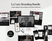 La Carte Branding Bundle – Showit Website, Canva Social Media & Slide Deck Templates