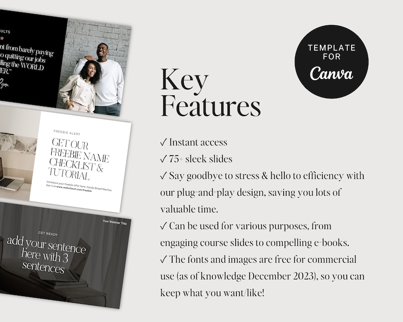 Canva Webinar Slide Deck – 75+ Page Presentation Templates - Etsy