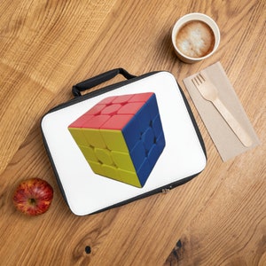 Insulated Lunch Bag Rubiks Cube design