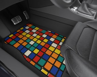 Rubiks Cube Car Mats( x2 front )