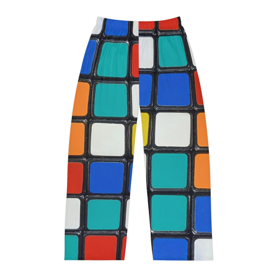 Rubiks Cube Men's Pajama Pants Etsy