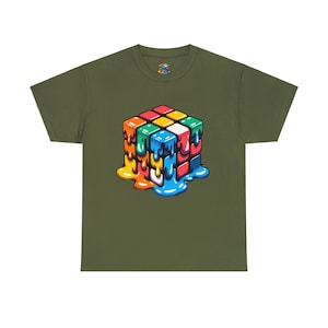 Melting Rubiks Cube Tee Shirt