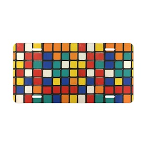 Rubiks Cube Vanity Plate