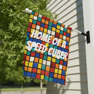 Rubiks cube Garden & House Banner