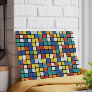 Rubiks Cube Glass Display Board