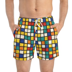 Rubiks Swim Trunks