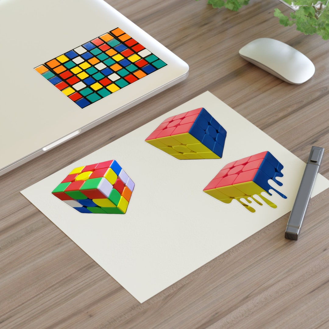 Rubiks Cube Sticker Sheets Etsy