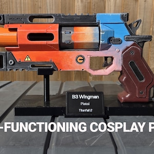 Cosplay Prop | Non-functioning B3 Wingman Titanfall 2 & Apex Legends | 3D Printed Hand-Painted Collectible Display Piece