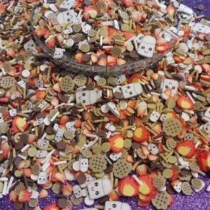 Gefälschte Streusel - Lagerfeuer S'mores Galore - Verwenden Sie mit Slime, Lipgloss, Nageldesigns, Harzkunst, Kunsthandwerk und vielem mehr - Nicht essbar